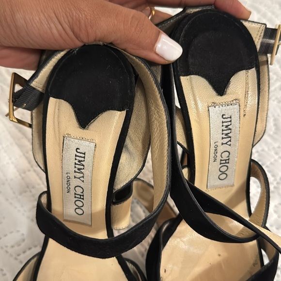 JIMMY CHOO black suede size 37 - Picture 6 of 8